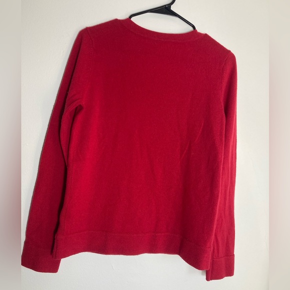 Rag And Bone Red Cashmere Sweater Crewneck Size S/M red fall cozy soft casual - Picture 6 of 8